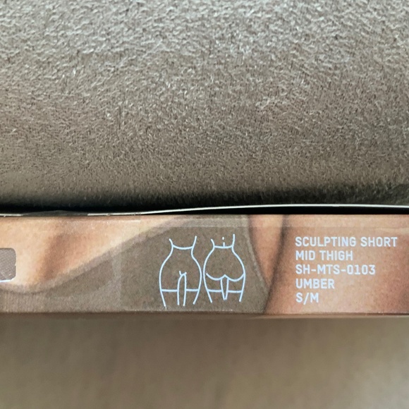 Skims Sculpting Mid Thigh Shorts Umber Size S/M Shapewear SH-MTS-0103 - Picture 8 of 9